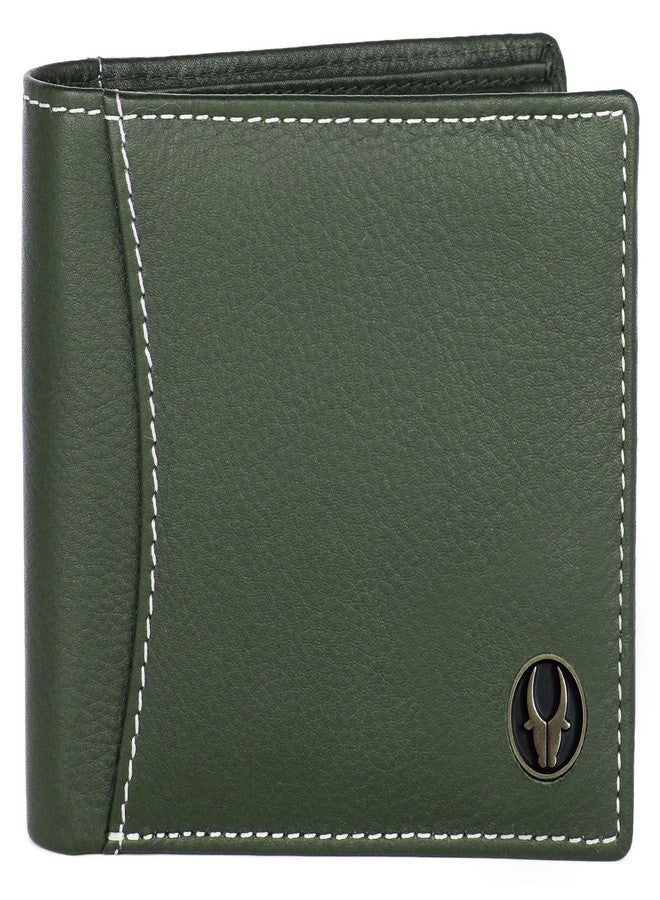 WildHorn Rfid Protected Leather Wallet For Men, Green - Image 3